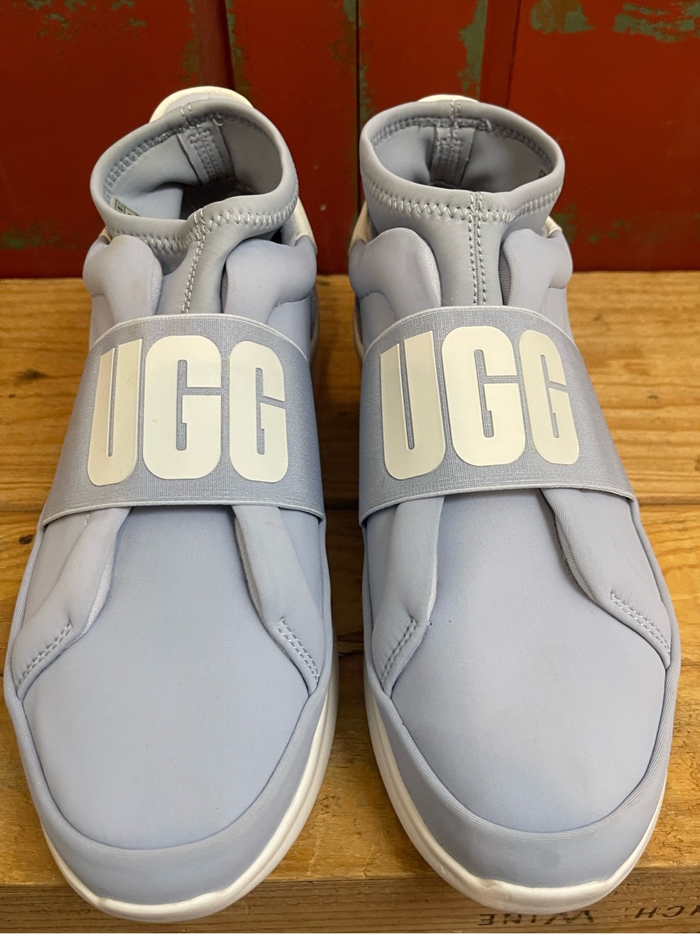 UGG Neutra Neoprene Slip On Sneakers Light Blue / Fresh Air Logo Size 9 (1095097